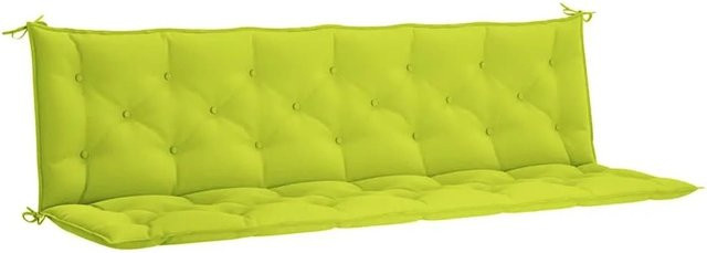 vidaXL Gartenbank-Auflage Hellgrün aus wasserabweisendem Polyester, B/T: 200 x 50 cm, H: 7 cm - Bild 1