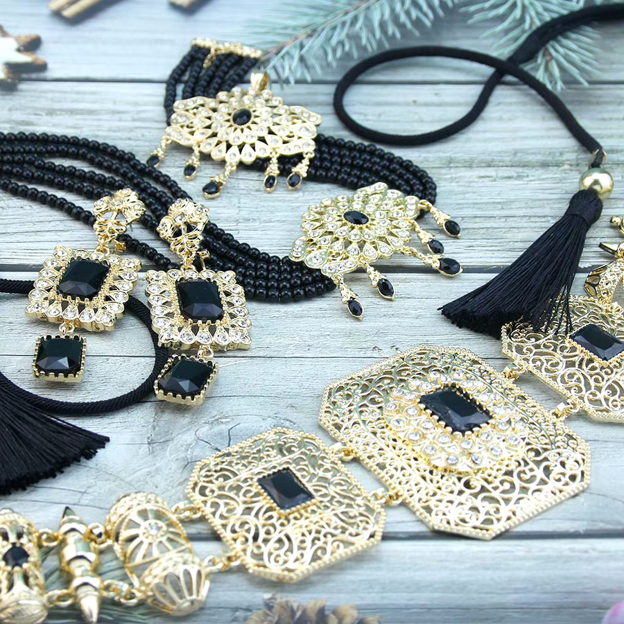 Sun spicems Schmuck-Set, Gold, Kristall, Perle, Damen - Bild 6