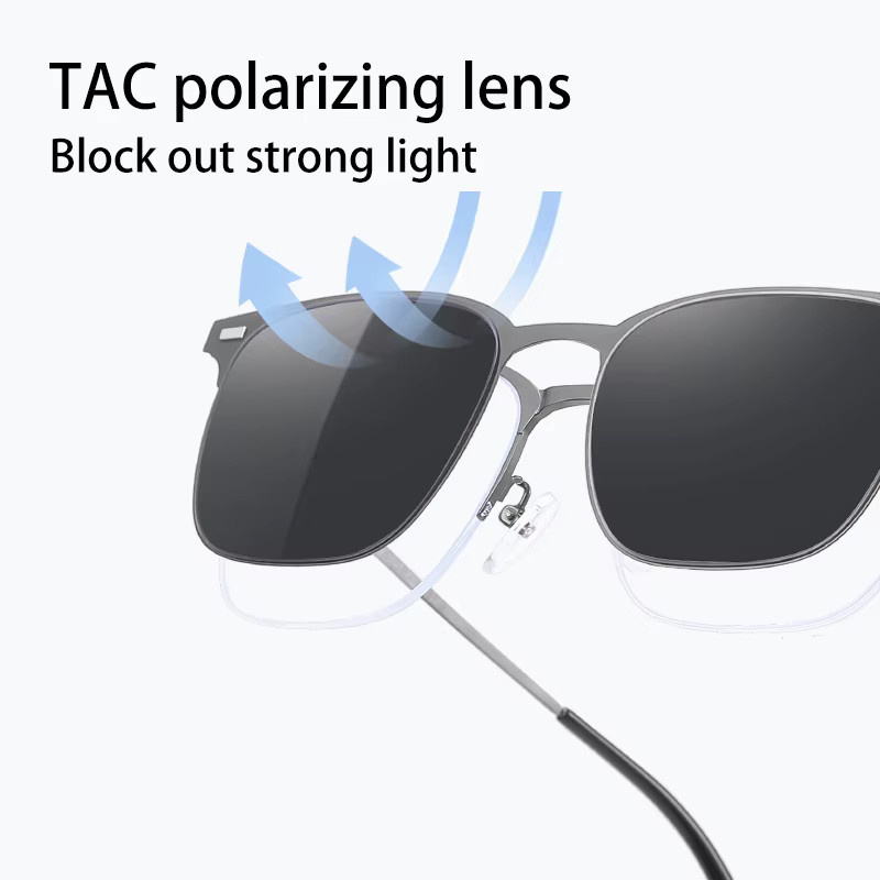 VICKY Sonnenbrille, geometrisch, quadratisch, polarisiert, Metall, Herren - Bild 2
