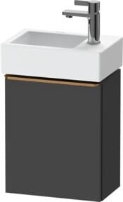 Duravit Waschtischunterschrank D-Neo in Grau matt mit 1 Tür, Wandmontage, B/T/H: 36,4 x 22,2 x 44 cm - Bild 1