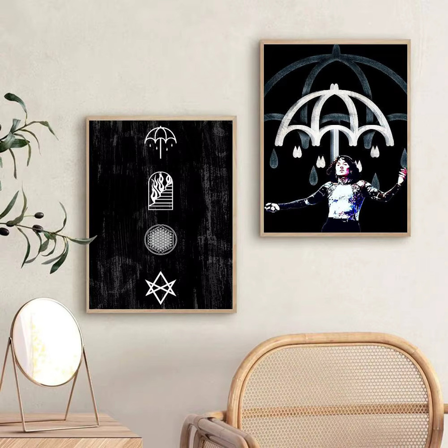 Wasserfester Wandaufkleber Bring Me The Horizon Rock Band Poster in Multicolour für deine Wohnzimmer und Schlafzimmer Dekoration - Bild 5