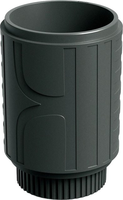 Prosperplast Blumentopf Folka Round Midl in Charcoal, Durchmesser: 40 cm, Höhe: 57 cm - Bild 1