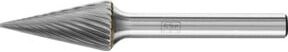 PFERD Hartmetall Frässtift Spitzkegel SKM universal mittel, Farbe: Silber, Durchmesser: 12 mm, Länge: 25 mm, Schaft-Durchmesser: 6 mm - Bild 1