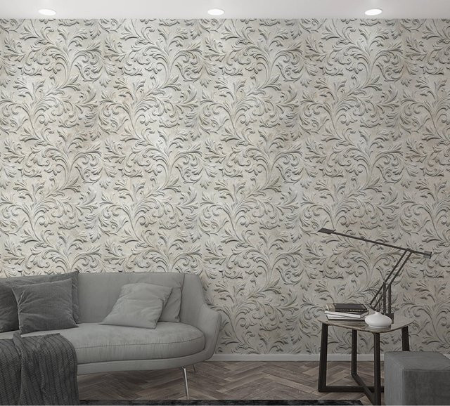 Marburg Vliestapete Smart Art Easy mit floralem Blütenmuster in Beige, Breite: 159 cm, Höhe: 270 cm - Bild 1
