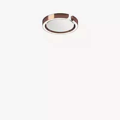 Occhio Mito Soffitto 20 Flat Wide LED Wand- und Deckeneinbauleuchte, Kopf Roségold und Abdeckung Weiß Matt, x-tra warm (2.200-3.500 K) - Bild 1
