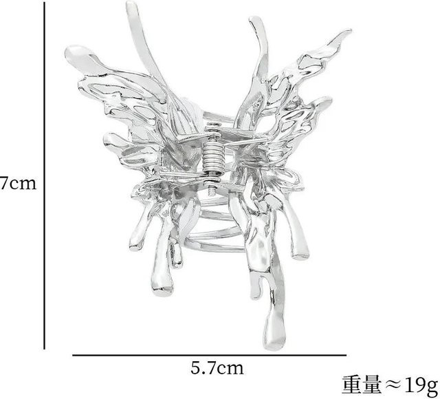 Haarspange Schmetterling, Silber, Damen - Bild 1