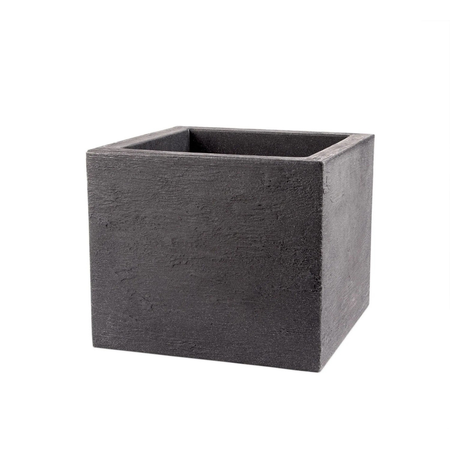 BigDean Pflanzkübel in Anthrazit mit Granitstein-Optik, frostsicher und wasserdicht, B/T/H: 39 x 39 x 33 cm - Bild 2
