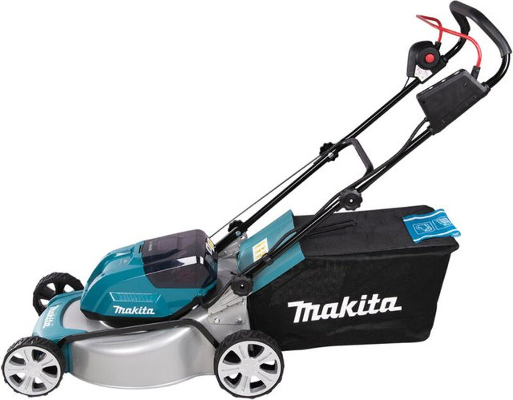 Makita Akku-Rasenmäher DLM463PT2 mit 46 cm Schnittbreite inklusive 2 x 18 V Akkus und Ladegerät - Bild 2