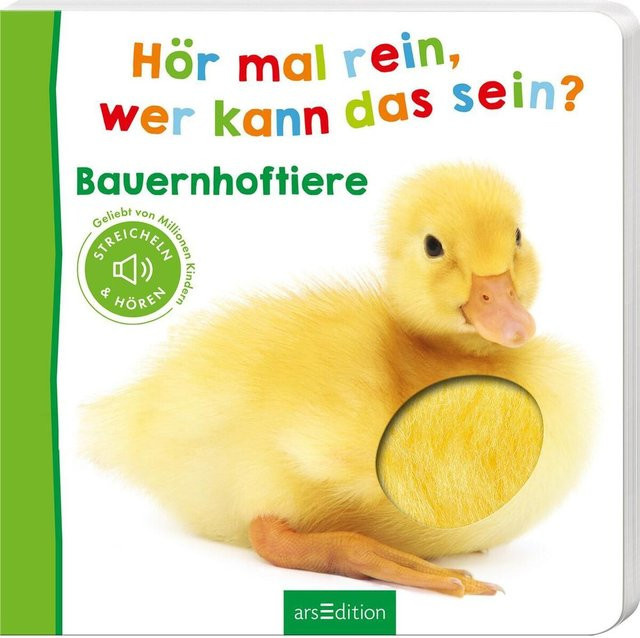 Hör mal rein, wer kann das sein? Bauernhoftiere, arsEdition, Pappbilderbuch - Bild 1