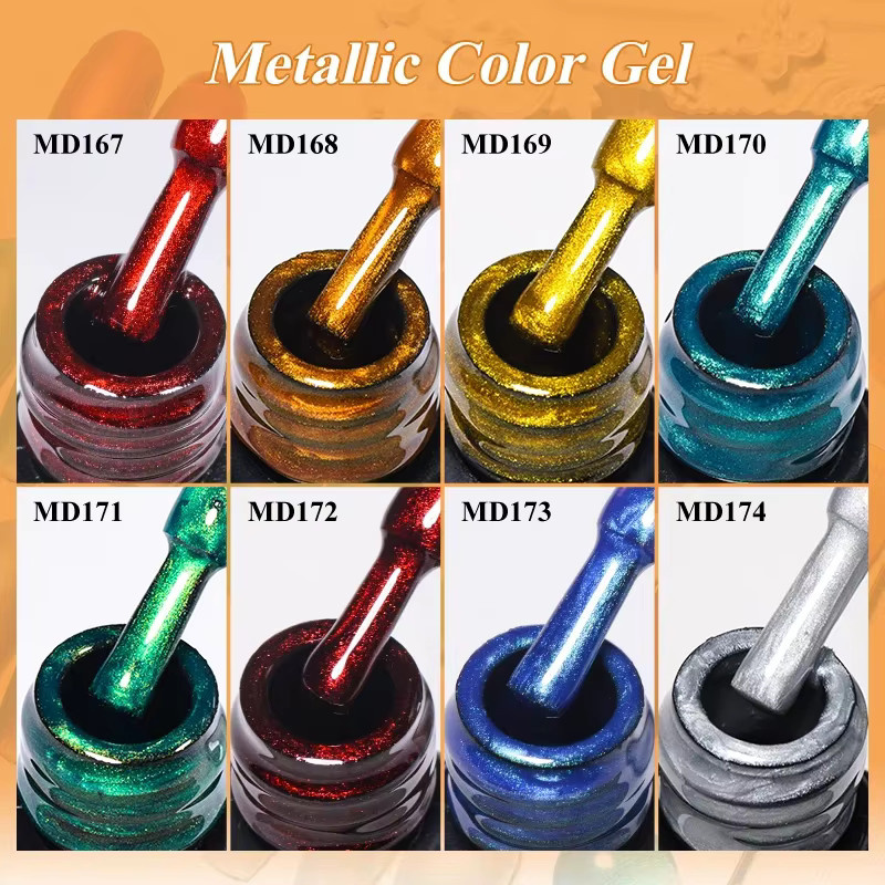 MSRUIOO Gel Nagellack Metallic, 8 ml - Bild 5