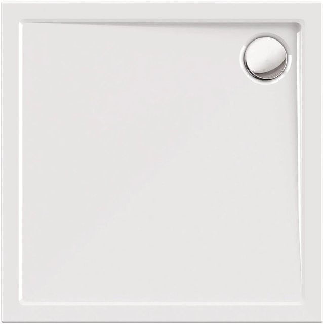 Calmwaters Quadrat-Duschwanne Modern Select in Weiß, B/T/H: 90 x 90 x 2,5 cm, Acryl - Bild 1