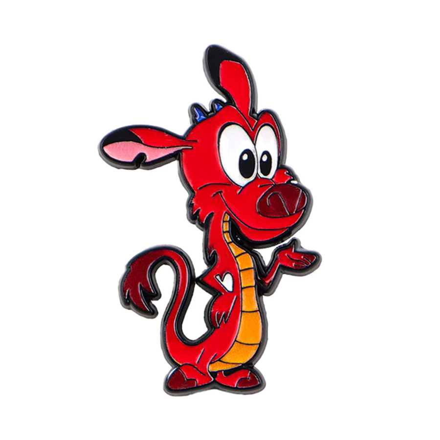 Disney Anstecknadel Rote Drachen-Emaille, Bunt, Damen - Bild 2