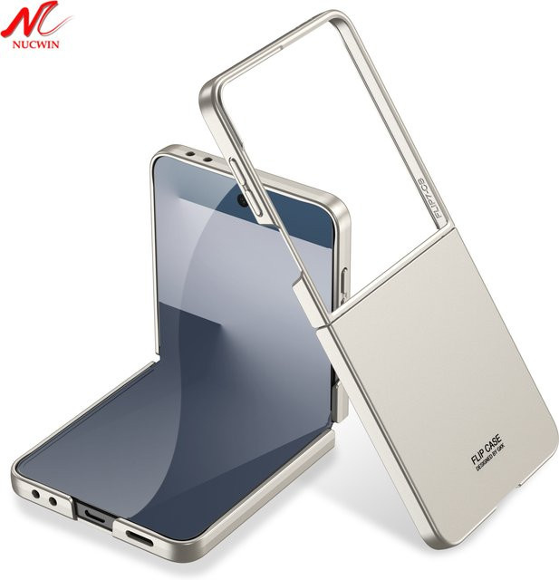 Stoßfeste und ultradünne PC-Hülle für Samsung Galaxy Z Flip 7 6 5 in Schwarz - Bild 1