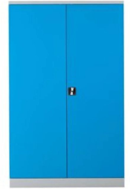 PROREGAL Stahlschrank Bee mit 4 Fachböden in Grau und Hellblau, H x B x T: 195 x 120 x 60 cm - Bild 1