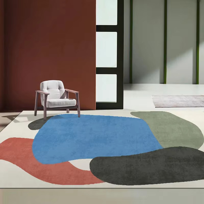 VIKAMA Kinderteppich mit Cartoon-Motiv in Kaschmir-Optik für Wohnzimmer, Schlafzimmer und Kinderzimmer, pflegeleicht und modern - Bild 2