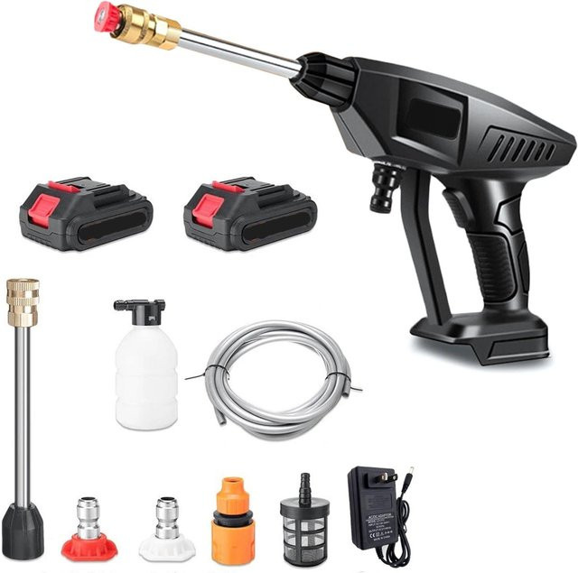 Aimo Akku-Hochdruckreiniger mit 120 PSI, tragbar, Schwarz - Bild 1