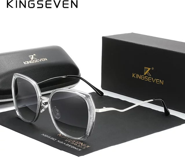 KINGSEVEN Sonnenbrille Schmetterling, Vollrand, Metall, Damen - Bild 1
