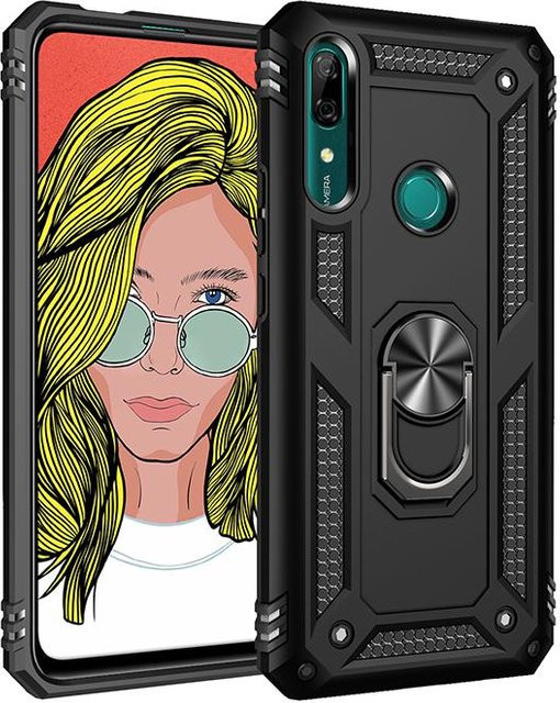 Robuste Militär-Schutzhülle für Honor 9X und Huawei Honor 9 X Pro mit Ringhalterung und Auto-Halterung in Beige - Bild 1