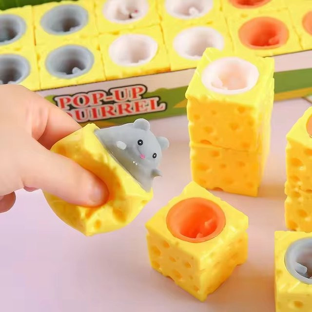 Meade Käse Maus Eichhörnchen Quetschen Spielzeug, 3-teiliges Set - Bild 1
