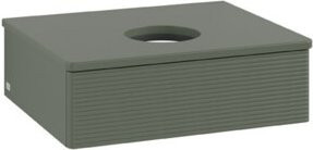 V&B Waschtischunterschrank Antao mit Frontstruktur in Grau, B/T/H: 60 x 50 x 19 cm - Bild 1