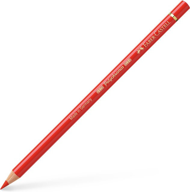 Faber Castell Polychromos Profi-Farbstift in Kadmiumrot Hell mit Pigmenten - Bild 1