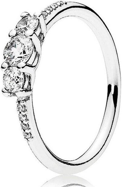 YIRAN Jewelry Tiara Wishbone Ring, 925 Silber, Zirkonia, Kristall, Damen - Bild 1