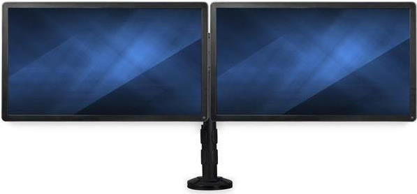 StarTech.com Dual-Monitor-Arm Halterung in Schwarz für zwei Monitore bis 68,60 cm (27 Zoll) mit VESA 100x100 mm zur Tischklemmen oder Tüllenloch-Montage - Bild 1