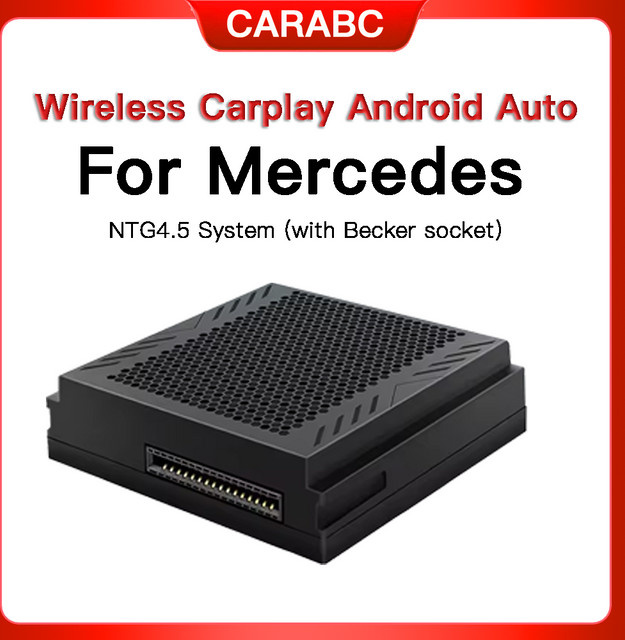 CARABC Wireless CarPlay und Android Auto Modul für Mercedes Benz NTG4.5 in Schwarz - Bild 1