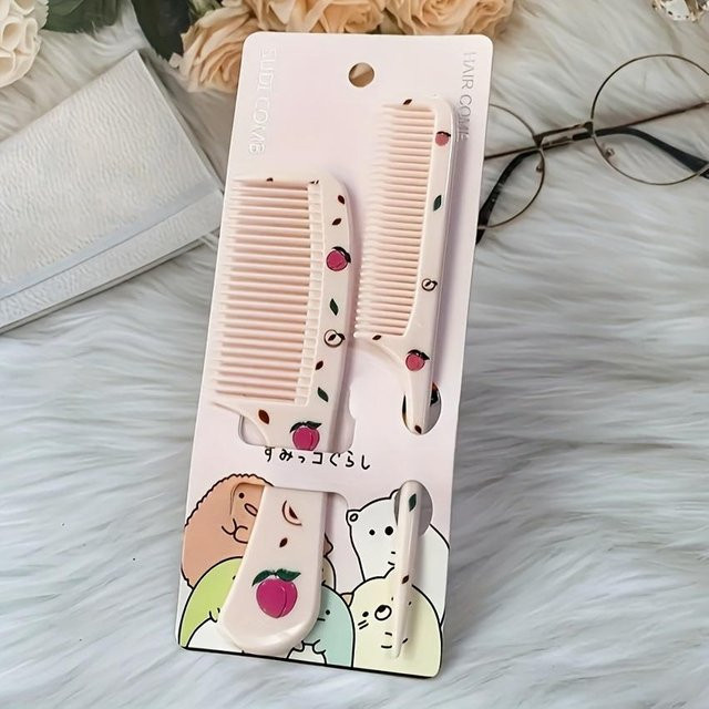 XYNN Haarbürsten-Set mit Fruchtmuster, 2 Stück, Unisex - Bild 1