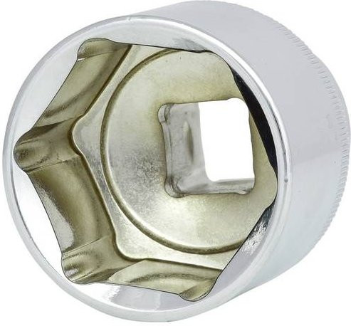 KS Tools CHROMEplus Sechskant-Stecknuss 1/2 Zoll in Silber, 34mm - Bild 1