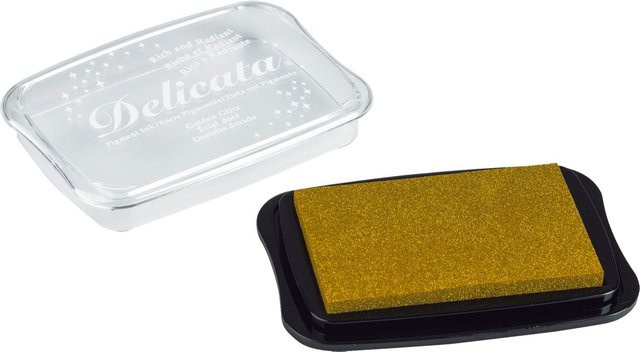 Stempelkissen Delicata Metallic in Gold - Bild 1
