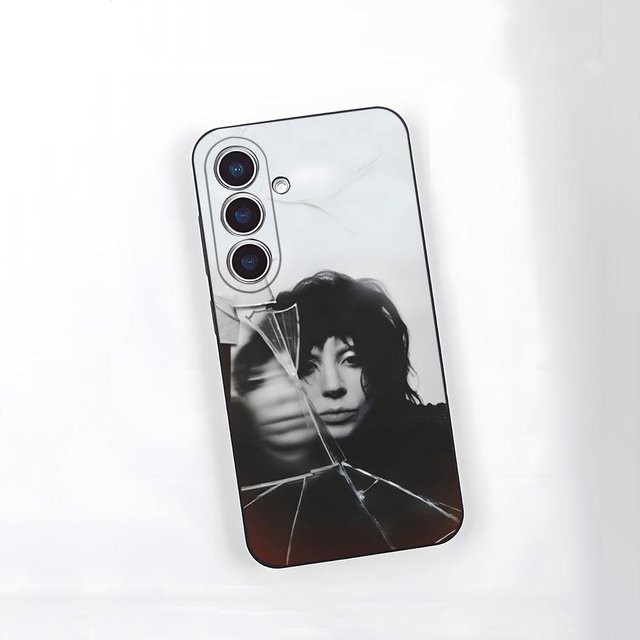 Handyhülle Lady Gaga Design für Samsung Galaxy S26 S25 S24 FE S23 S22 S21 S20 Ultra Note20 Ultra Schwarz Weiche Hülle - Bild 1