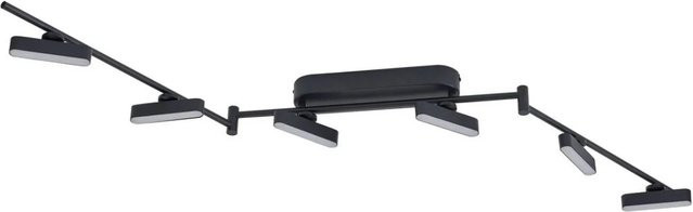 Lindby LED Deckenlampe Eldrin Modern Schwarz aus Metall, dimmbar, 6-flammig - Bild 1