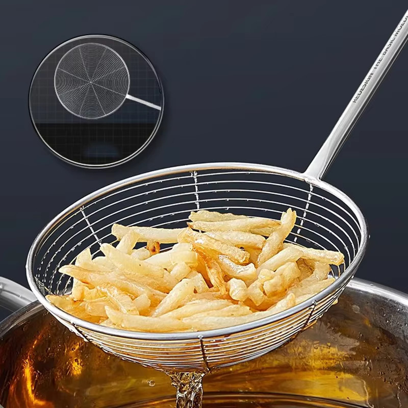 COOKER KING Edelstahl Skimmer mit feinem Maschensieb in Silber für Küche und Haushalt - Bild 2