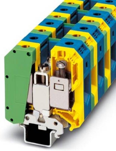 Phoenix Contact Installationsschutzleiterklemme 3009163 mit Schrauben in Grün-Gelb, 5 Stück - Bild 1