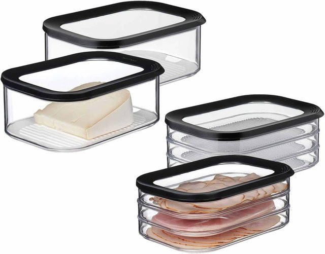 Mepal Modula Aufschnittdosen 4er Set transparent - Bild 1