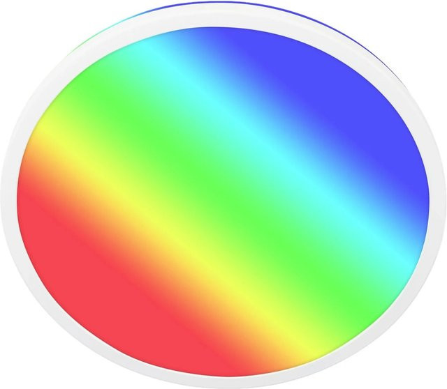 Briloner LED-Deckenleuchte Kada RGB+W in Weiß mit Fernbedienung und Dimmfunktion, Durchmesser: 42,2 cm, Höhe: 2,8 cm - Bild 1