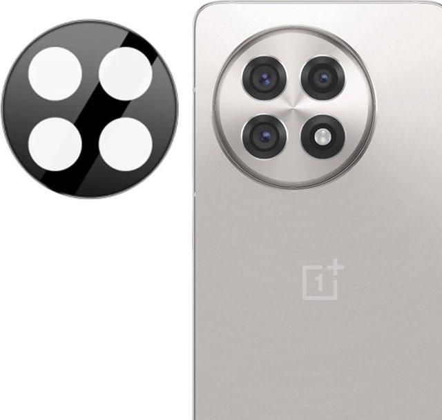 Techsuit Rückkamera-Schutzfolie aus gehärtetem Glas für OnePlus 13R, Schwarz - Bild 1