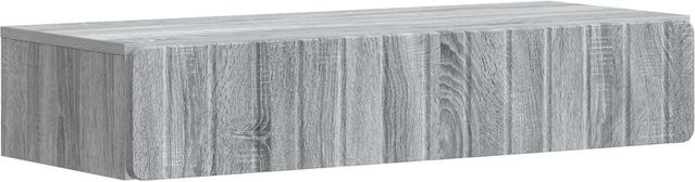 vidaXL Wandmontierter Beistelltisch in Grau Sonoma, modern, B/T/H: 87,5 x 34,5 x 17 cm - Bild 1
