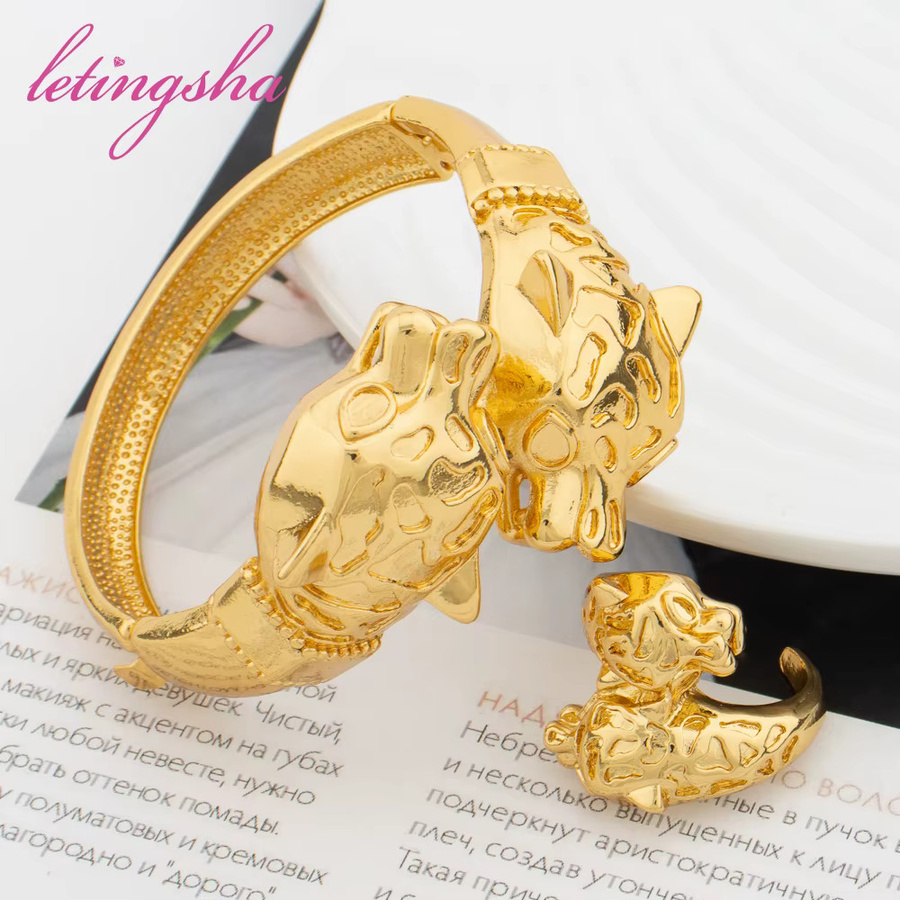 LETINGSHA Armreif Set, 18 Karat vergoldet, Gold, Unisex - Bild 1
