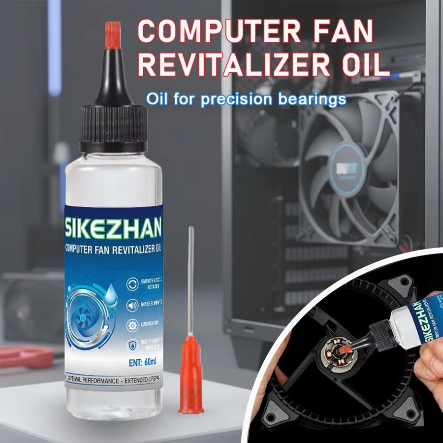 SIKEZHAN Computer-Lüfter-Schmieröl zur Geräuschreduzierung und Reparatur von Kühlventilatoren, transparent - Bild 2