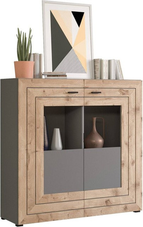 Highboard Freno xonox.home in Grau und Anthrazit, B/H/T: 120 x 117 x 37 cm