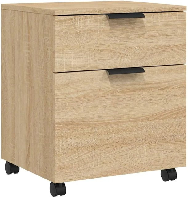 vidaXL Mobiler Aktenschrank mit Rollen in Sonoma-Eiche, B/T/H: 45 x 38 x 54 cm - Bild 1