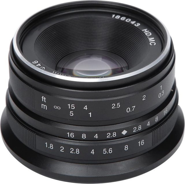 3CZY Manuelles 25mm F1.8 Objektiv für Sony E-Mount in Silber - Bild 1