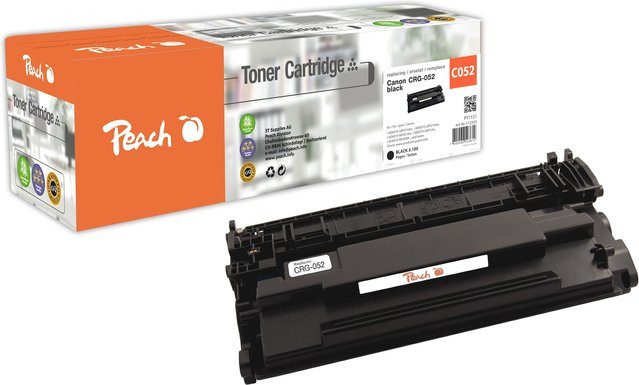 Peach HP 052 bk Toner in Schwarz für Canon iSENSYS LBP -210, LBP -212 dw und LBP -214 dw (wiederaufbereitet) - Bild 1