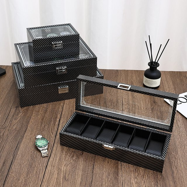 UOSU Uhrenbox, Schwarz, Unisex - Bild 1