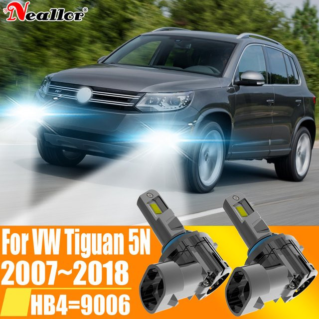Canbu LED Nebelscheinwerfer HB4 9006 P22d Set, 2 Stück, 6000K Weiß, für VW Tiguan 5N 2007 - 2018 - Bild 1