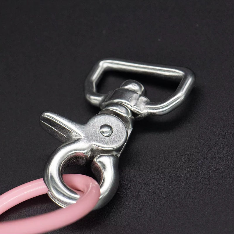 Drehbarer Karabinerhaken mit quadratischem Ring aus Edelstahl 316, 65 mm, robuste Trigger-Druckknöpfe und Ösenverschluss von NERISXB - Bild 4