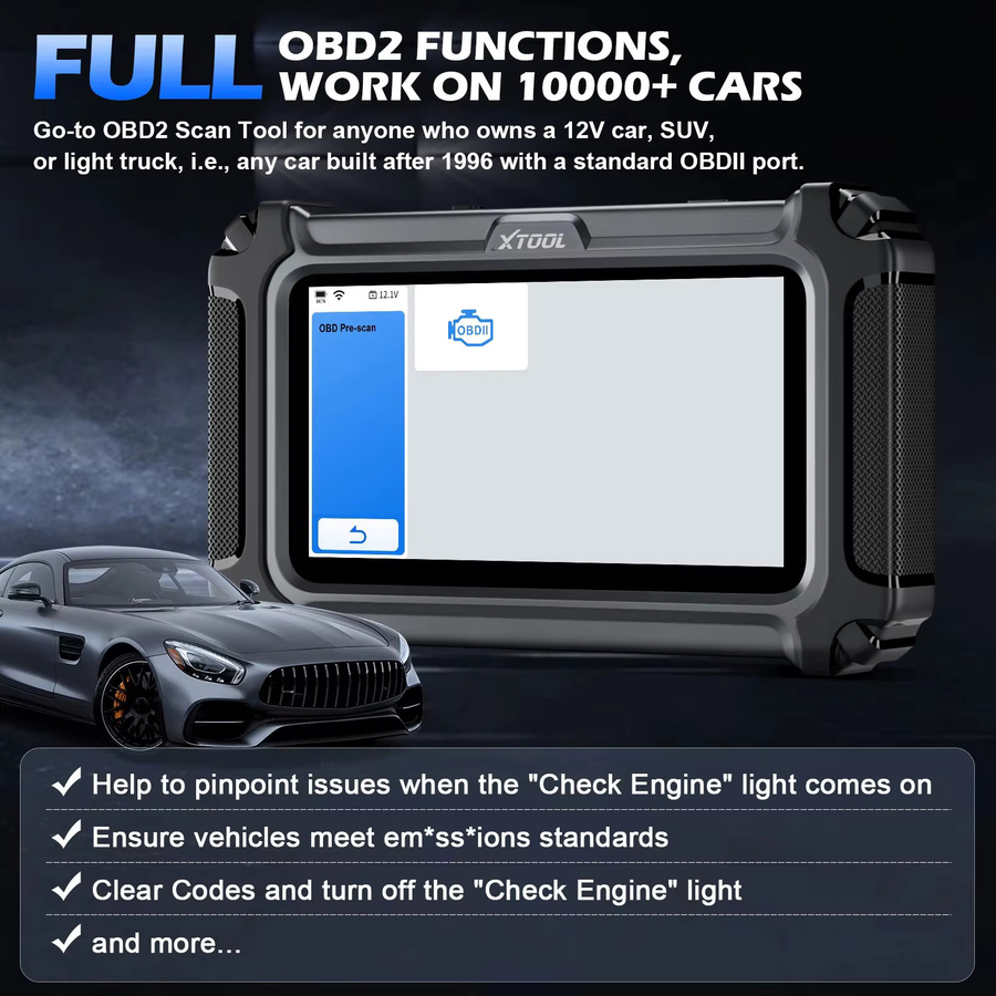 XTOOL D5 OBDII-Scanner Diagnosegerät für Getriebe, ABS, Airbag, Motor und EPB mit CAN FD und AutoAuth Unterstützung in Schwarz - Bild 6
