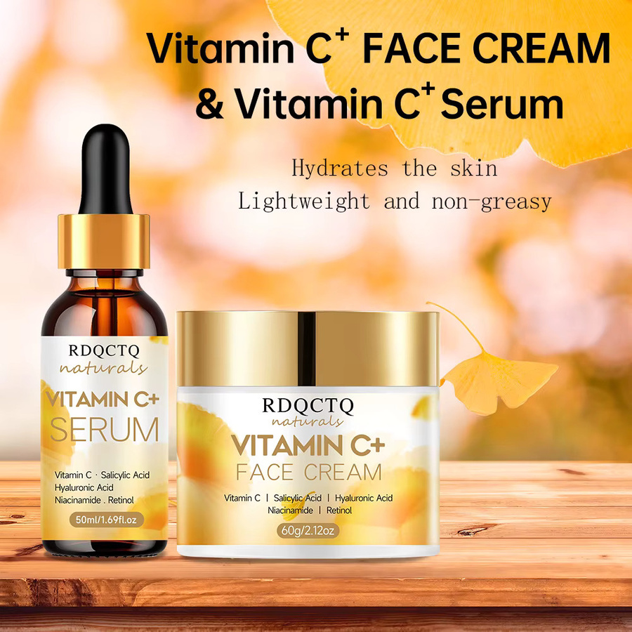 RDQCTQ Vitamin C Creme & Serum Set, Gesicht, Unisex - Bild 2